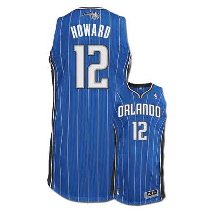 Dwight Howard Orlando Magic #12 Revolution 30 Authentic Adidas NBA Basketball Jersey (Road Blue)