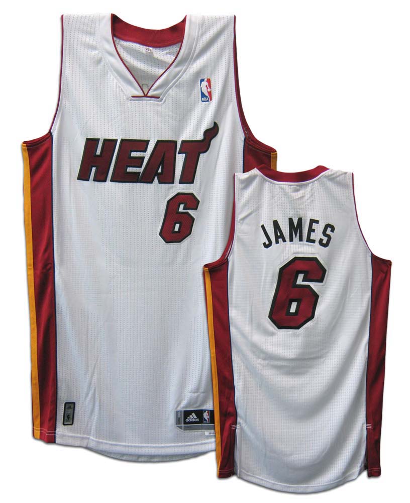 LeBron James Miami Heat White Revolution 30 Authentic adidas NBA Jersey | eBay