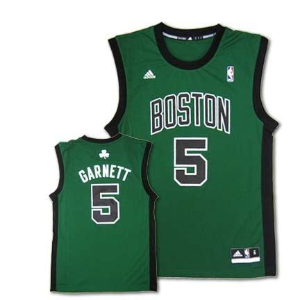 Kevin Garnett Boston Celtics #5 Revolution 30 Replica Adidas NBA Basketball Jersey (Alternate Green)
