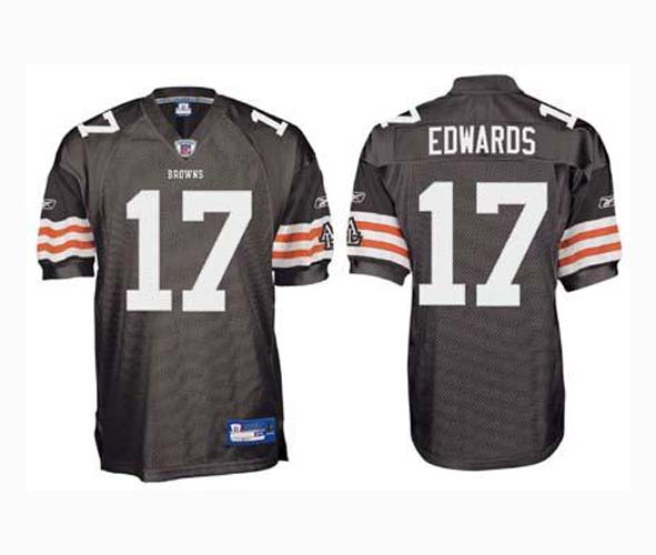 Braylon Edwards Cleveland Browns #17 Authentic Reebok NFL Football Jersey (Brown)