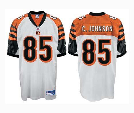Chad Johnson Cincinnati Bengals #85 Authentic Reebok NFL Football Jersey (White)