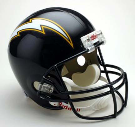 San Diego Chargers NFL Riddell 1988 - 2002 Throwback Full Size Deluxe Replica Football Helmet 