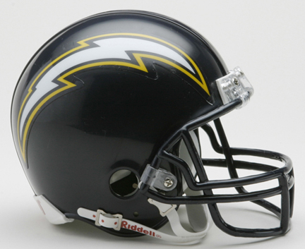 San Diego Chargers NFL Riddell 1988 - 2002 Throwback Replica Mini Football Helmet 