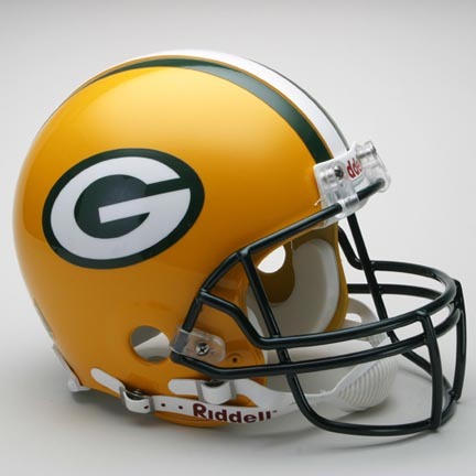 Green Bay Packers NFL Riddell Authentic Pro Line Full Size Football Helmet 