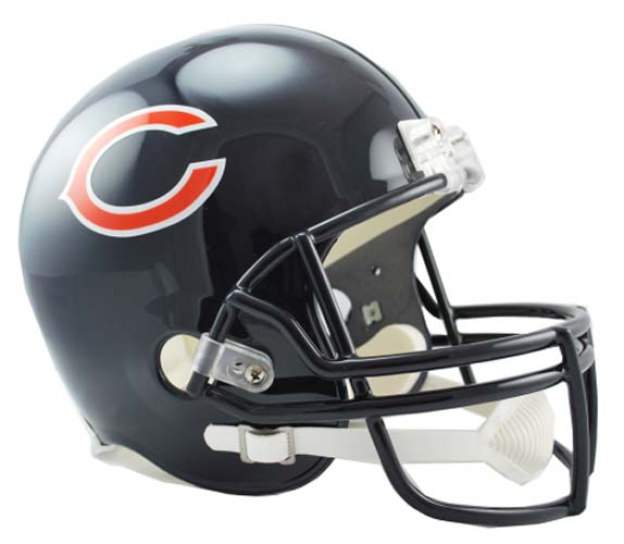 Chicago Bears NFL Riddell Full Size Deluxe Replica Football Helmet 