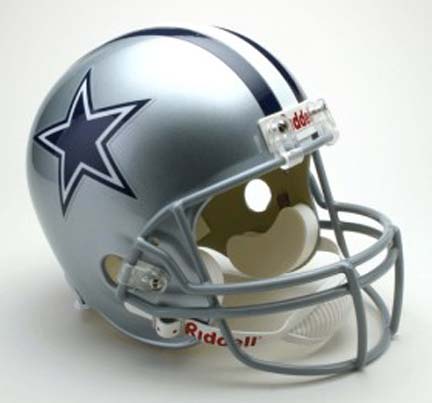Dallas Cowboys NFL Riddell Full Size Deluxe Replica Football Helmet 