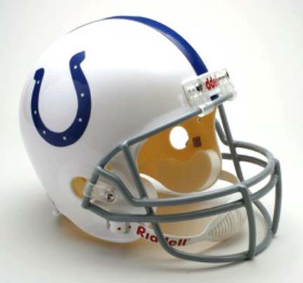 Indianapolis Colts NFL Riddell Full Size Deluxe Replica Football Helmet 
