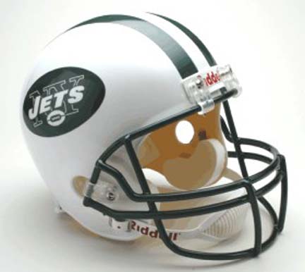 New York Jets NFL Riddell Full Size Deluxe Replica Football Helmet 