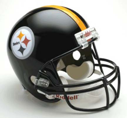 Pittsburgh Steelers NFL Riddell Full Size Deluxe Replica Football Helmet 