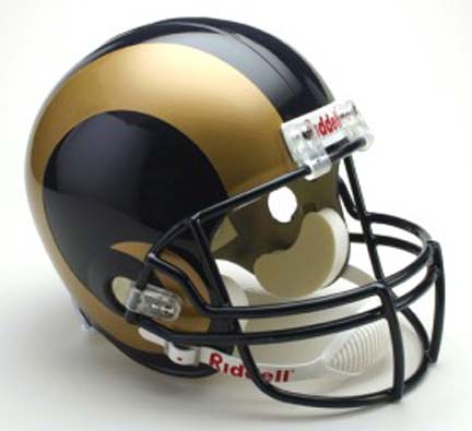 St. Louis Rams NFL Riddell Full Size Deluxe Replica Football Helmet 