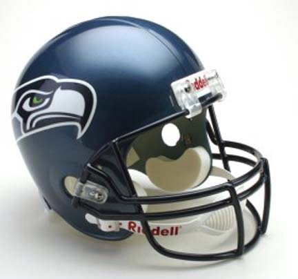 Seattle Seahawks NFL Riddell Full Size Deluxe Replica Football Helmet 