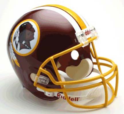 Washington Redskins NFL Riddell Full Size Deluxe Replica Football Helmet 
