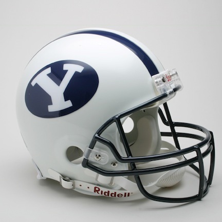 Brigham Young (BYU) Cougars NCAA Pro Line Authentic Full Size Football Helmet From Riddell