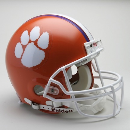 Clemson Tigers NCAA Pro Line Authentic Full Size Football Helmet From Riddell