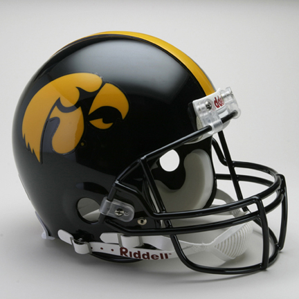 Iowa Hawkeyes NCAA Pro Line Authentic Full Size Football Helmet From Riddell