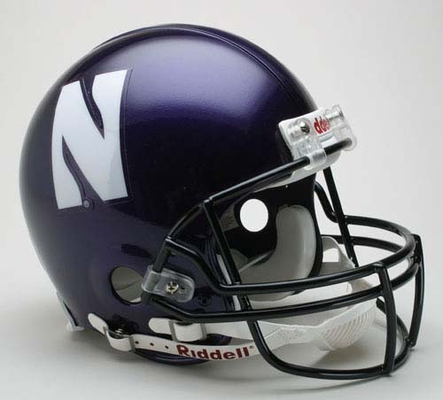Northwestern Wildcats NCAA Pro Line Authentic Full Size Football Helmet From Riddell