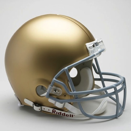 Notre Dame Fighting Irish NCAA Pro Line Authentic Full Size Football Helmet From Riddell