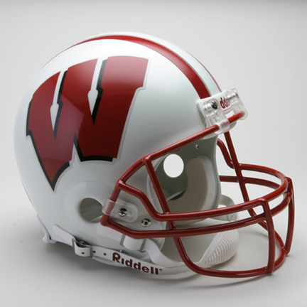 Wisconsin Badgers NCAA Riddell Pro Line Authentic Full Size Football Helmet From Riddell