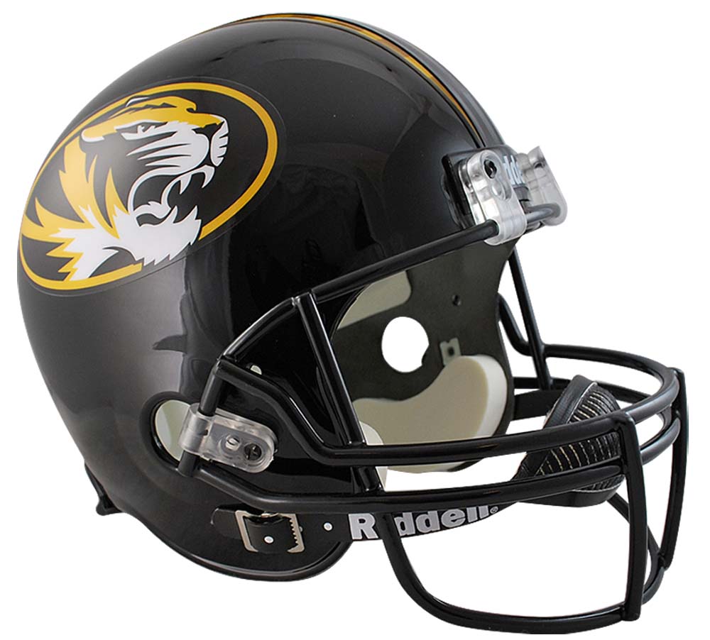 Missouri | Football | Riddell | Replica | Deluxe | Helmet | Tiger | NCAA | Full | Size