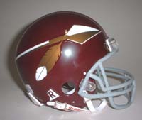 Washington Redskins 2002 Riddell Home Throwback Mini Helmet (New Face Mask with Spear)
