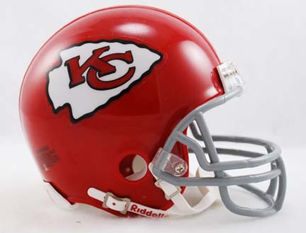 1963 - 1973 Kansas City Chiefs Z2B Throwback Replica Mini Helmet from Riddell