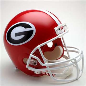 Georgia Bulldogs NCAA Riddell Full Size Deluxe Replica Football Helmet 