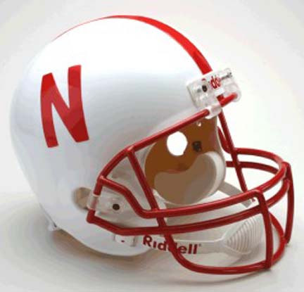 Nebraska Cornhuskers NCAA Riddell Full Size Deluxe Replica Football Helmet 