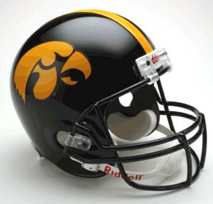 Iowa Hawkeyes NCAA Riddell Full Size Deluxe Replica Football Helmet 