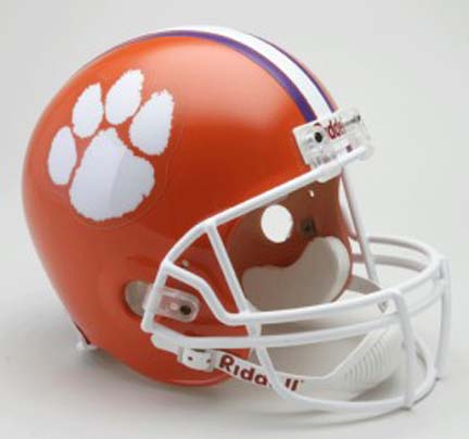 Clemson Tigers NCAA Riddell Full Size Deluxe Replica Football Helmet