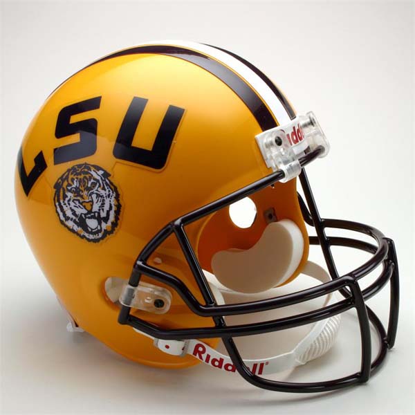Louisiana State (LSU) Tigers NCAA Riddell Full Size Deluxe Replica Football Helmet 