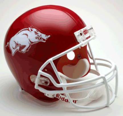 Arkansas Razorbacks NCAA Riddell Full Size Deluxe Replica Football Helmet