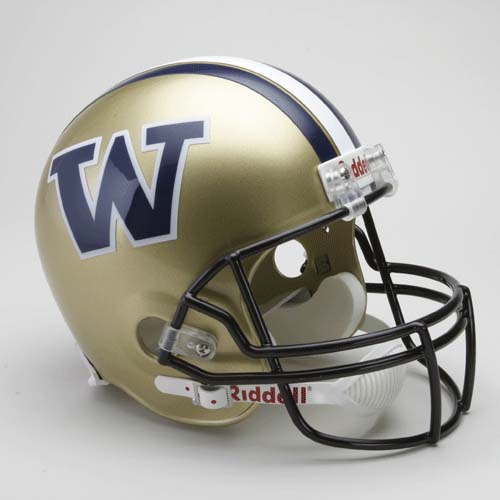 Washington Huskies NCAA Riddell Full Size Deluxe Replica Football Helmet 