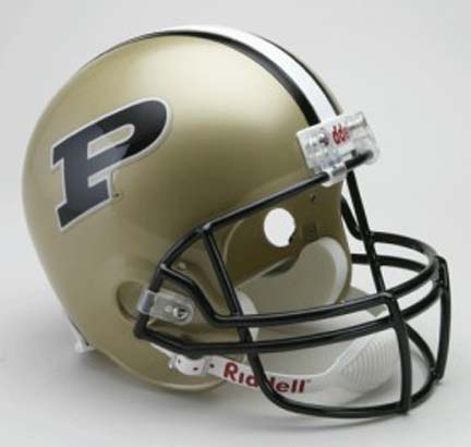 Purdue Boilermakers NCAA Riddell Full Size Deluxe Replica Football Helmet 