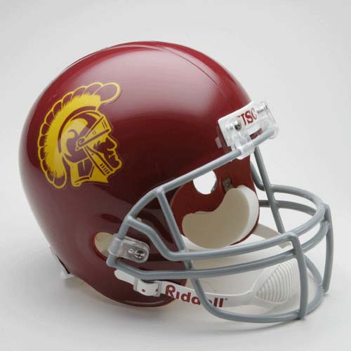 USC Trojans NCAA Riddell Full Size Deluxe Replica Football Helmet 