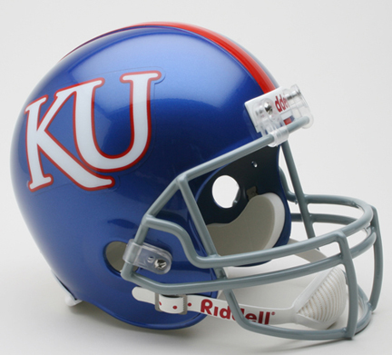 Kansas Jayhawks NCAA Riddell Full Size Deluxe Replica Football Helmet