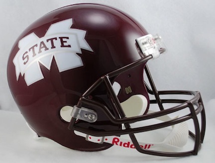 Mississippi State Bulldogs NCAA Riddell Full Size Deluxe Replica Football Helmet 