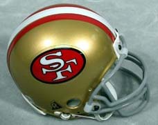 San Francisco 49ers NFL Riddell Replica Mini Throwback Football Helmet  (1964 - 1995)