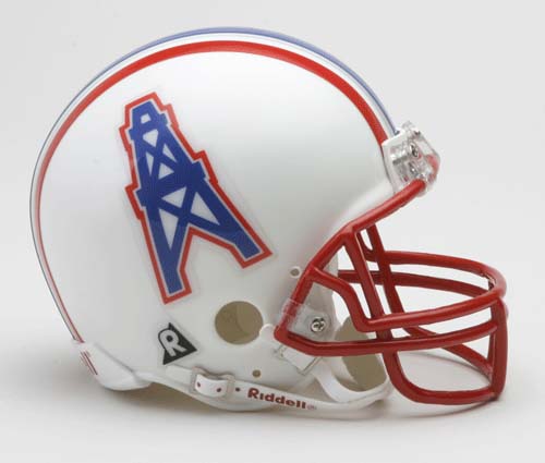 Houston Oilers NFL Riddell Replica Mini Throwback Football Helmet  (1981 - 1996)