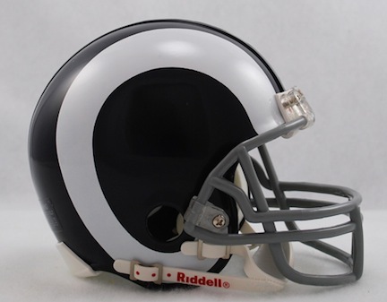 Los Angeles Rams NFL Riddell Replica Mini Throwback Football Helmet (1965 - 1972)