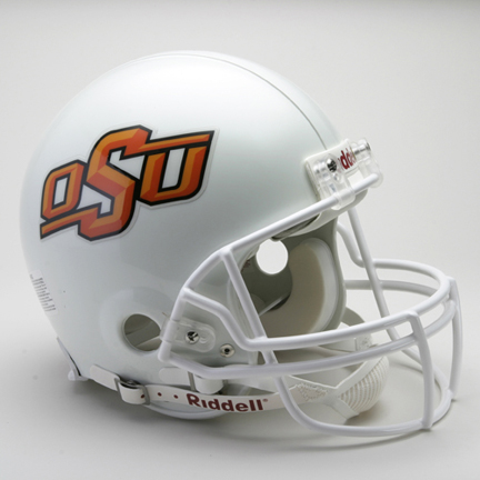 Oklahoma State Cowboys NCAA Pro Line Authentic Full Size Football Helmet From Riddell