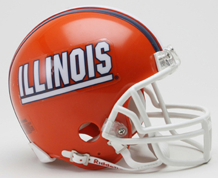 Illinois Fighting Illini NCAA Riddell Replica Mini Football Helmet 