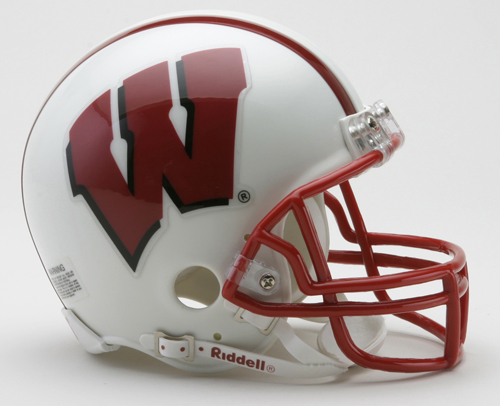 Wisconsin Badgers NCAA Riddell Replica Mini Football Helmet 
