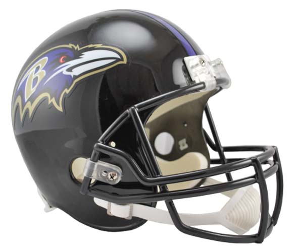 Baltimore Ravens NFL Riddell Full Size Deluxe Replica Football Helmet 