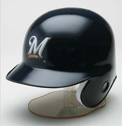 Milwaukee Brewers MLB Replica Left Flap Mini Batting Helmet From Riddell