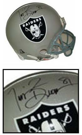 Tim Brown Autographed Oakland Raiders Official Riddell Pro Line Helmet
