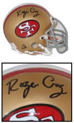 Roger Craig Autographed San Francisco 49ers Riddell Authentic Old Logo Mini Helmet