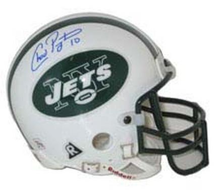 Chad Pennington Autographed New York Jets Riddell Authentic Mini Helmet