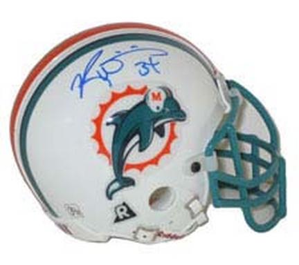 Ricky Williams Autographed Miami Dolphins Riddell Authentic Mini Helmet