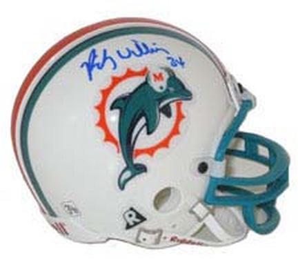 Ricky Williams Autographed Miami Dolphins Riddell Replica Mini Helmet