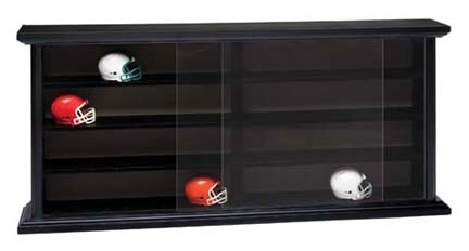 32 Piece Pocket Pro Helmet Wood Display Case